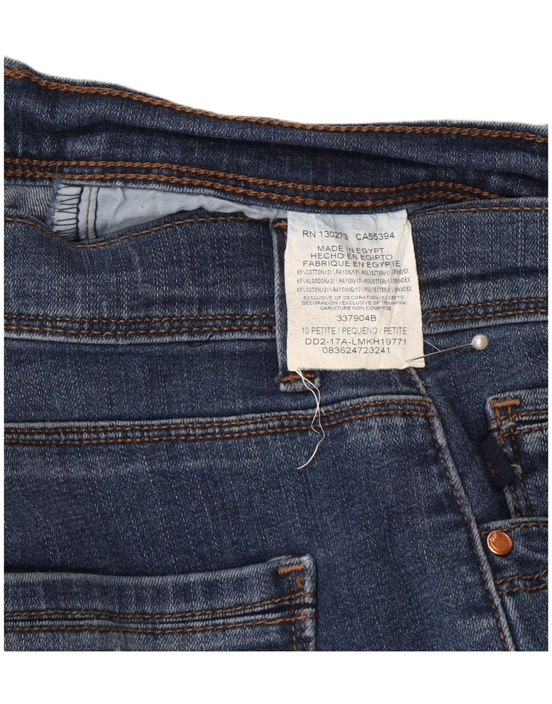 Damskie jeansy Lee Capri US 10 Large W30 L23 Niebieskie bawełniane