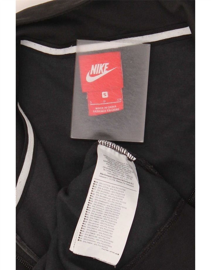 Męska bluza dresowa Nike, mała, czarna, bawełniana z blokami kolorów
