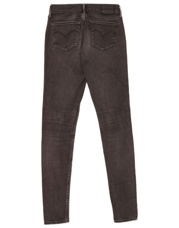 Damskie jeansy Levi's 710 Super Skinny W26 L30 Szara bawełna