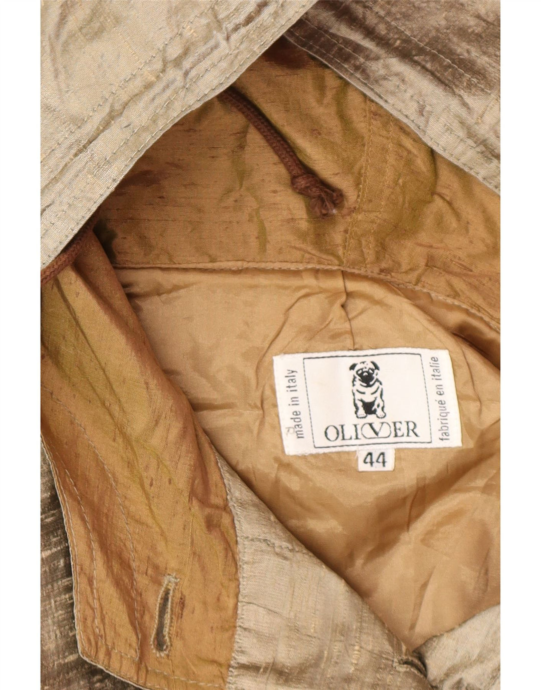 Damski płaszcz oversize z kapturem OLIVER BY VALENTINO IT 44 średni beż