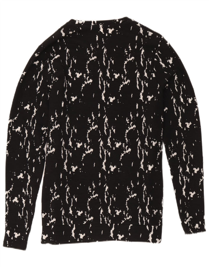 Męska bluza Guess z abstrakcyjnym wzorem, mała, czarna, bawełniana