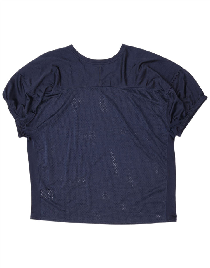 Damska koszulka Nike UK 22 3XL Granatowy poliester