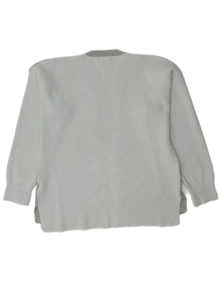 Marks & Spencer Damski sweter z okrągłym dekoltem, UK 16, duży, szary