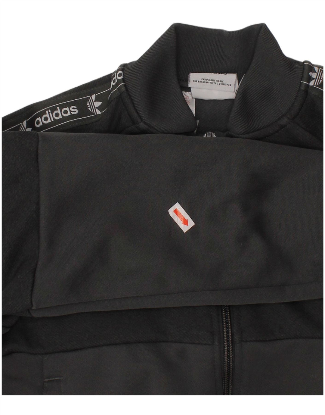 Chłopięca kurtka dresowa ADIDAS z grafiką, 6-7 lat, szary poliester