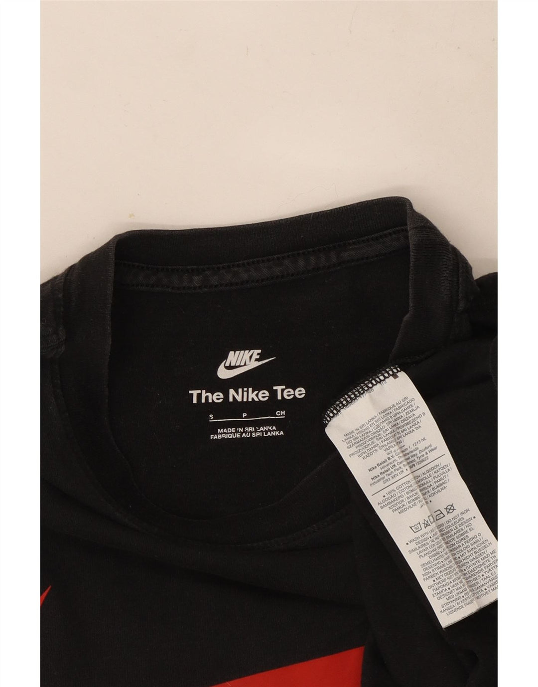 Męski T-shirt z grafiką Nike, mały, czarny, bawełniany