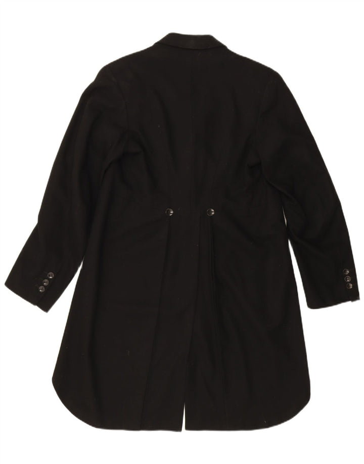 Vintage męska marynarka frakowa zapinana na 1 guzik UK 36 Small Black