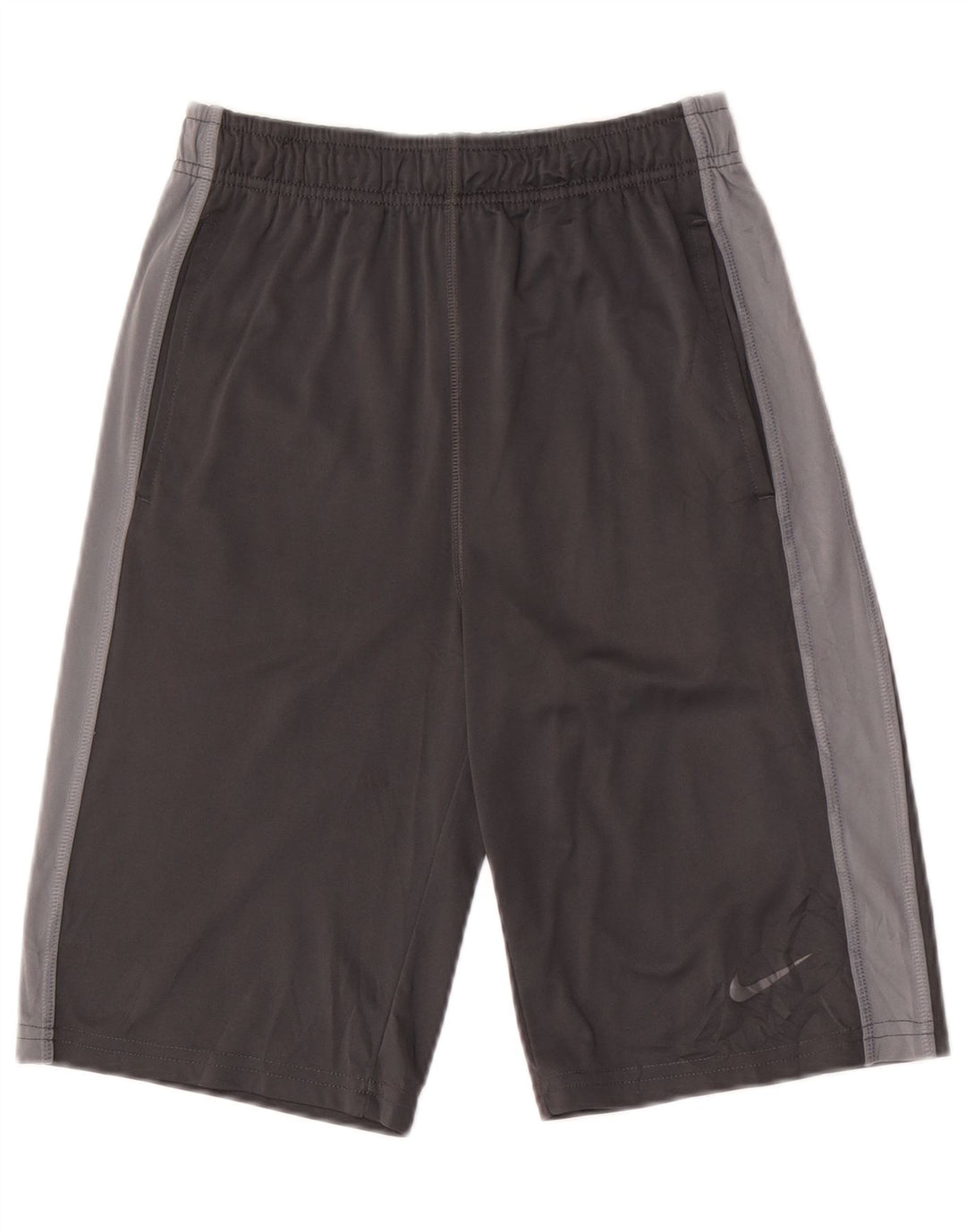Męskie spodenki sportowe NIKE Dri Fit, duże, szare, z poliestru