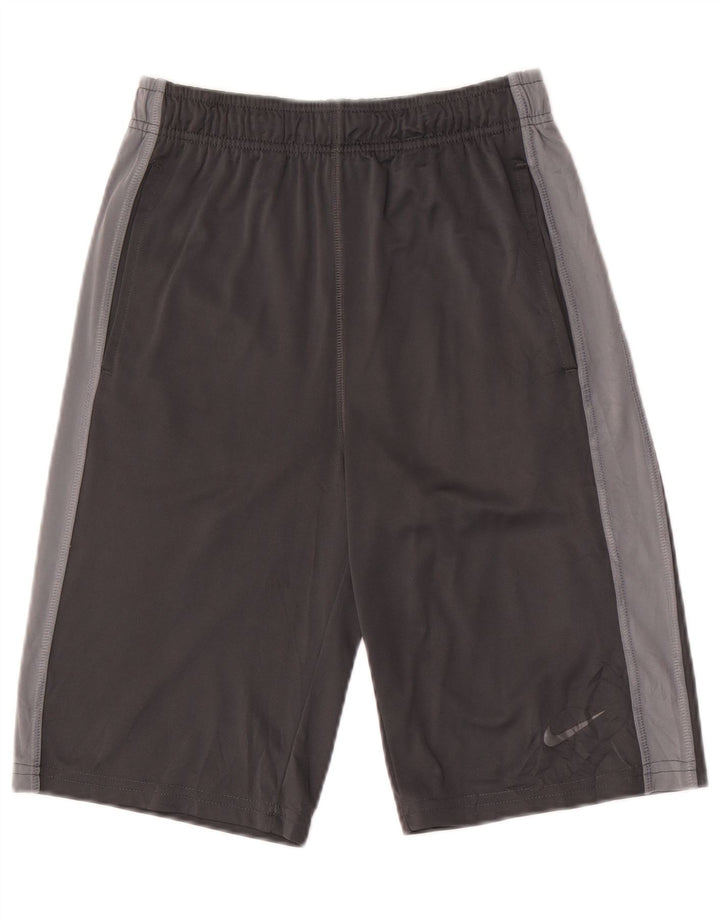 Męskie spodenki sportowe NIKE Dri Fit, duże, szare, z poliestru