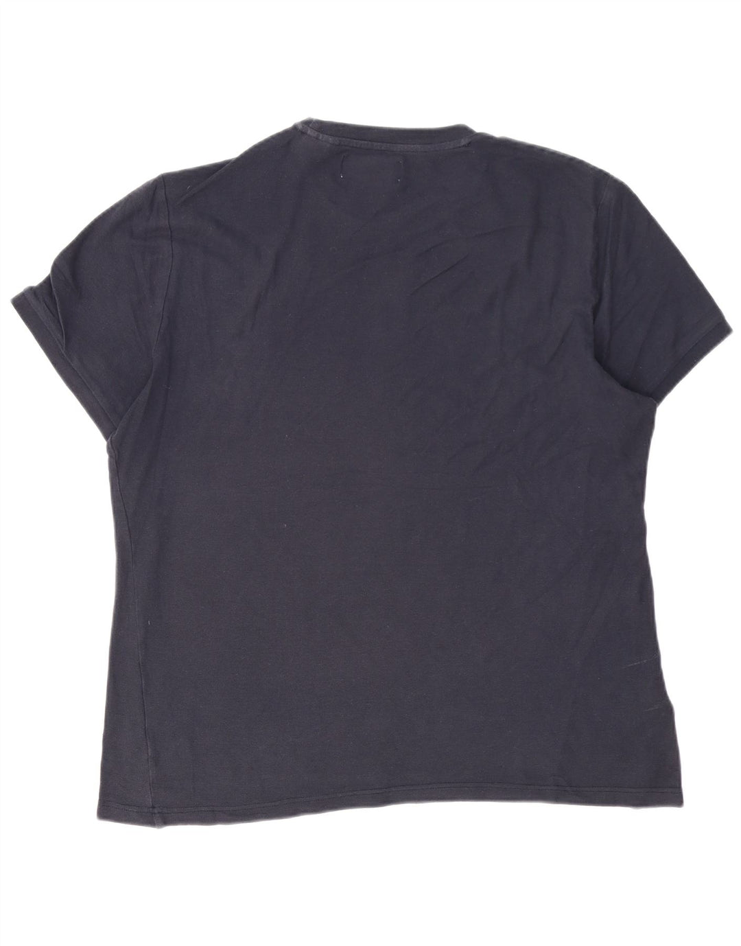 T-shirt męski Penguin, duży, bawełniany, granatowy