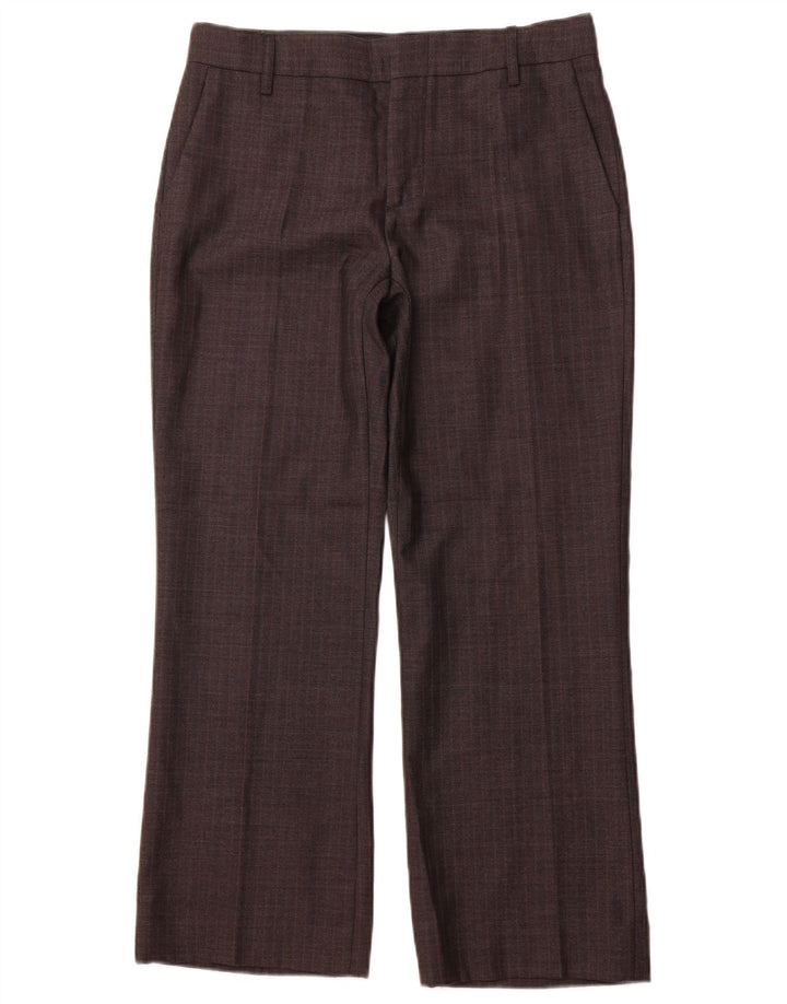 Damskie proste spodnie chino ZARA EU 40 Medium W30 L28 Szara jodełka