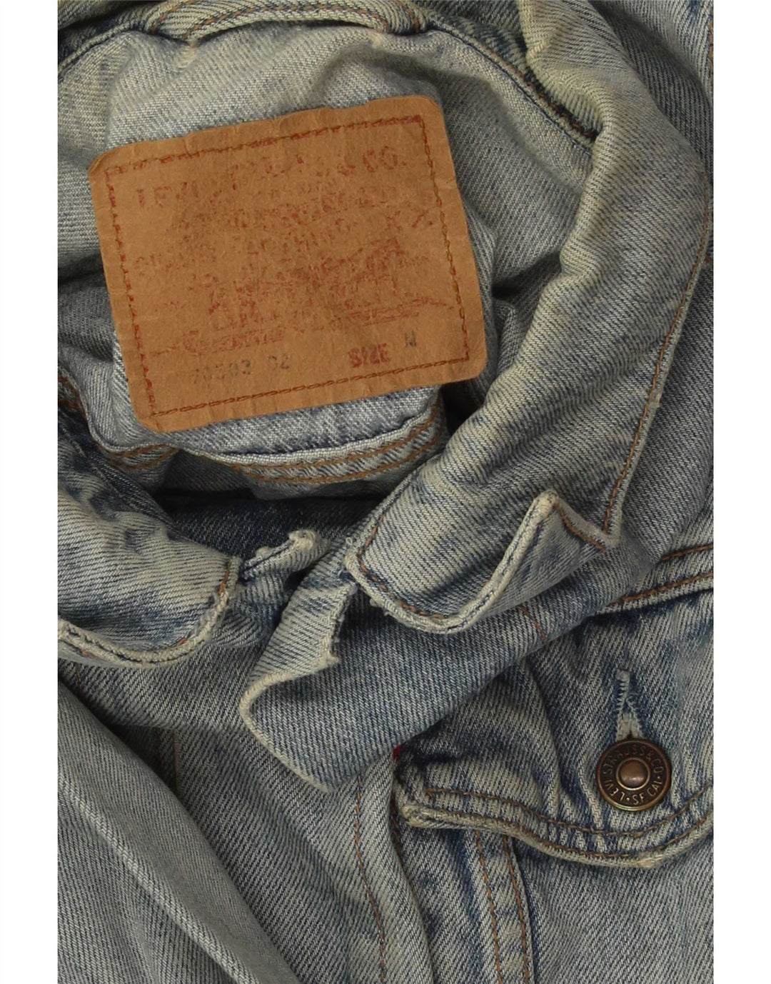 Męska kurtka dżinsowa Levi's UK 38, średnia niebieska, bawełniana