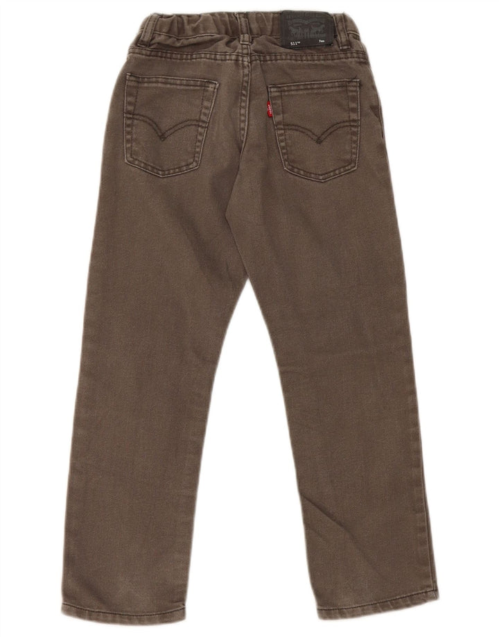 Levi's Boys 511 Slim Jeans 6-7 lat W20 L20 Zielona bawełna