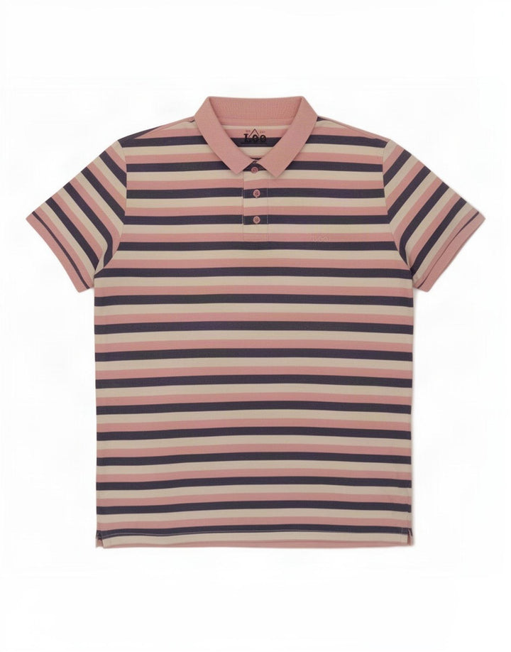 Męska koszulka polo Lee Regular XL, wielokolorowa, bawełniana w paski