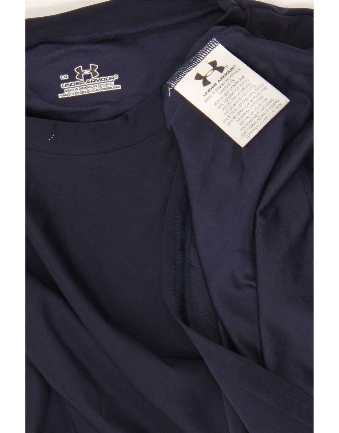 Under Armour Męski T-shirt Top Duży Granatowy Poliester