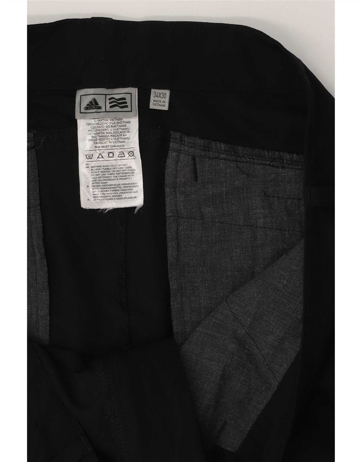 Spodnie męskie Adidas Slim Chino W34 L30 Czarny poliester