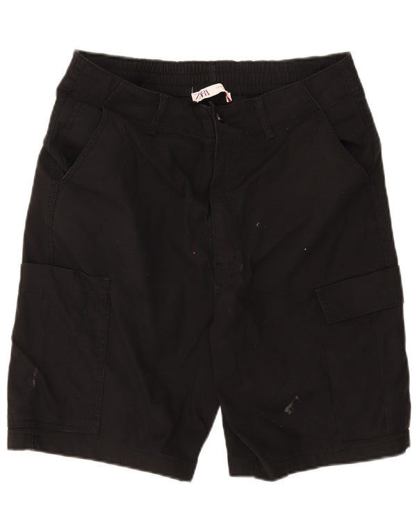 Męskie spodenki cargo Zara EU 42 Large W32 czarne