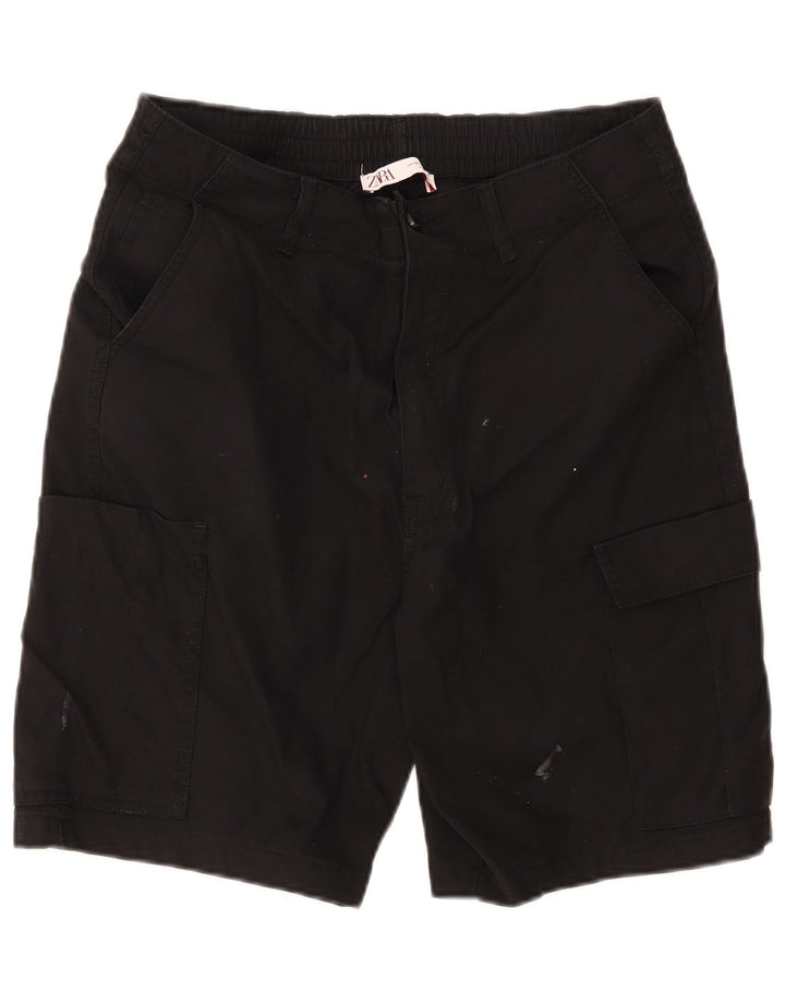 Męskie spodenki cargo Zara EU 42 Large W32 czarne