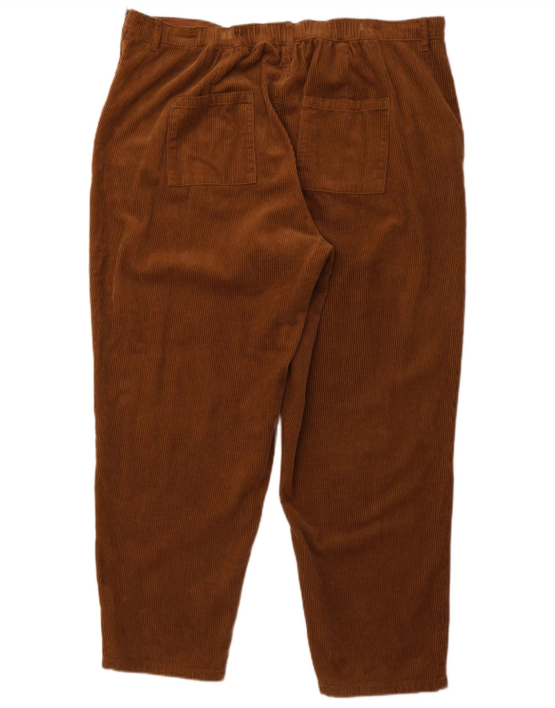 Spodnie damskie SEASALT CORNWALL proste sztruksowe UK 20 2XL W40 L28 brązowe