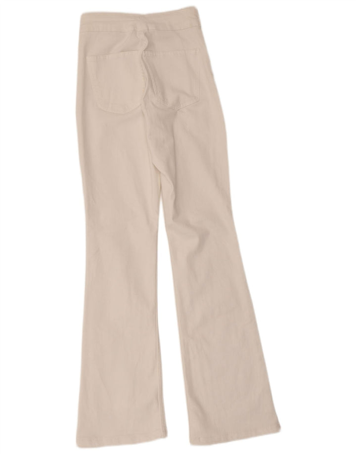 Damskie jeansy rozkloszowane Zara EU 40 Medium W30 L31 Białe