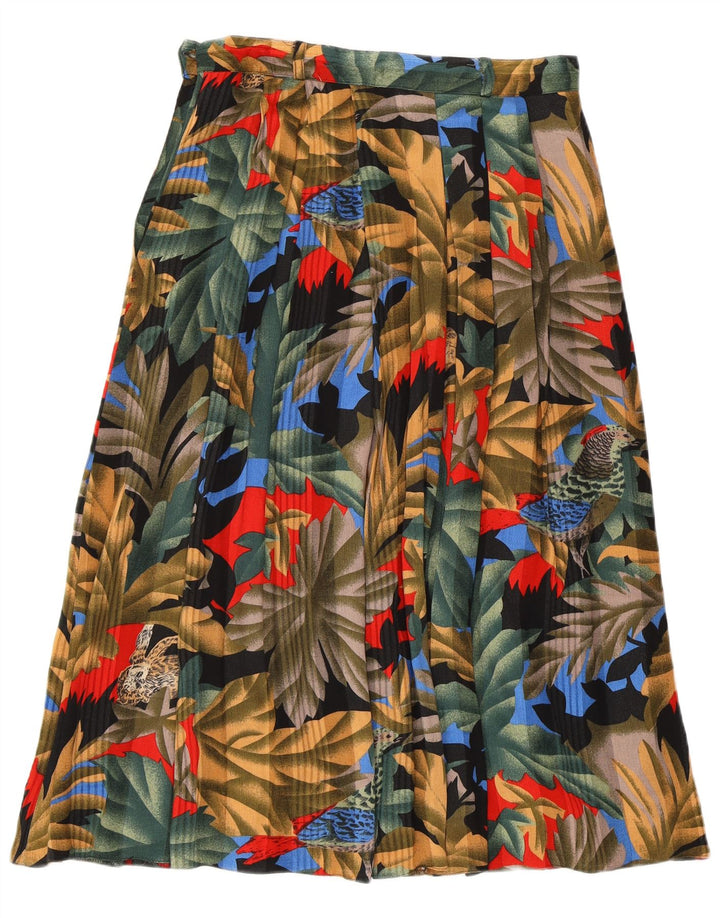 Damska spódnica w kształcie litery A LIBRA UK 14 Medium W29 Wielokolorowa wiskoza w kwiaty