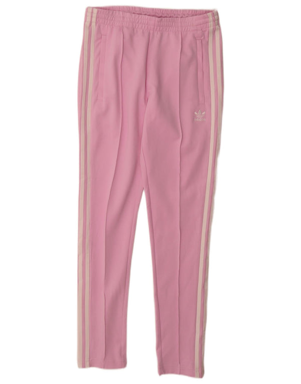 Damskie spodnie dresowe Adidas UK 8/10 Małe, różowe, bawełniane