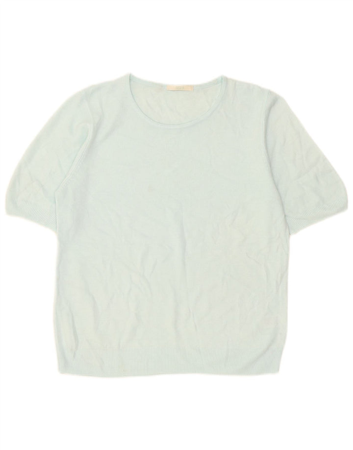 Marks & Spencer Damski sweter z dekoltem w łódkę, UK 16, duży niebieski