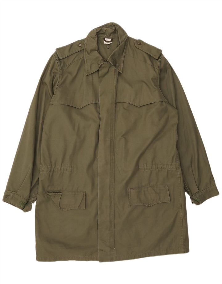 Vintage męski płaszcz wojskowy UK 42 XL Khaki