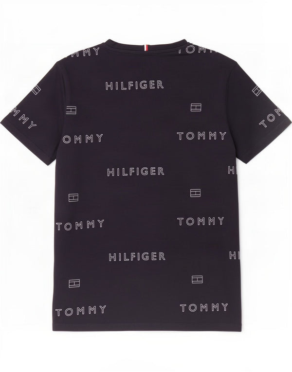 Chłopięcy T-shirt z grafiką Tommy Hilfiger Top 15-16 lat, granatowa, bawełniana