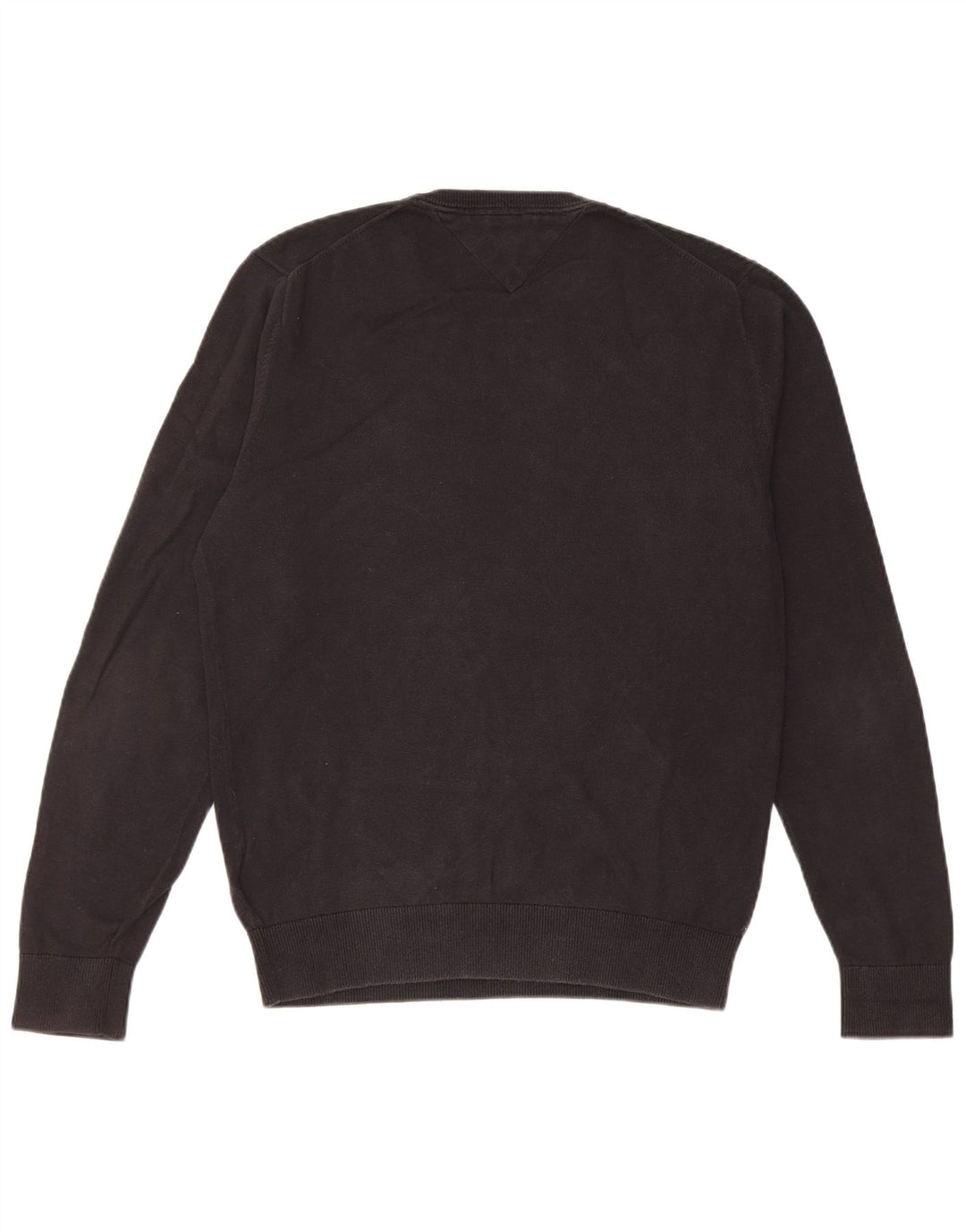 Damski sweter z okrągłym dekoltem Tommy Hilfiger, mały, czarny, bawełniany
