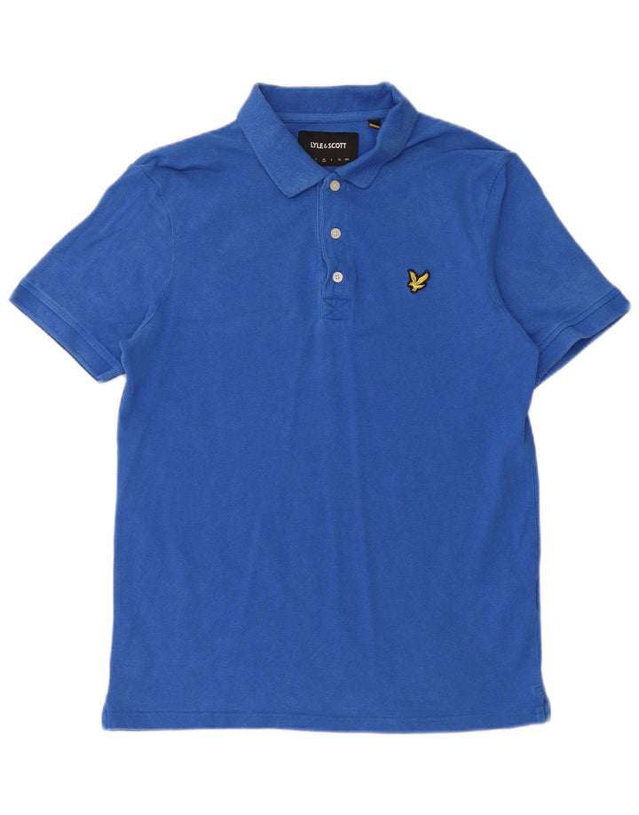 Męska koszulka polo LYLE & SCOTT, niebieska, bawełniana
