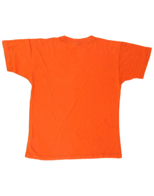 Chłopięcy T-shirt z grafiką Champion, 11-12 lat, pomarańczowa, bawełniana