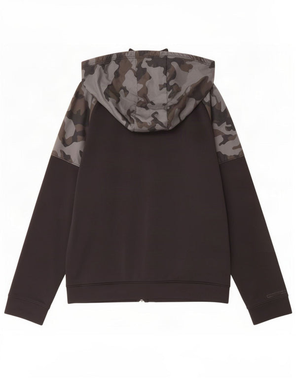 Chłopięcy sweter z kapturem i zamkiem Under Armour 13-14 lat XL, czarny, kamuflaż