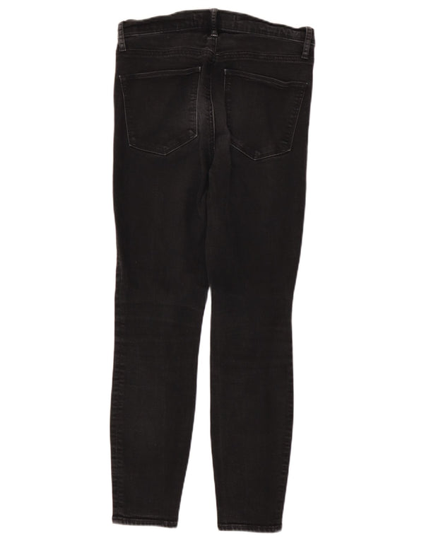 Damskie jeansy skinny Gap z bardzo wysokim stanem W28 L26, czarne, bawełniane