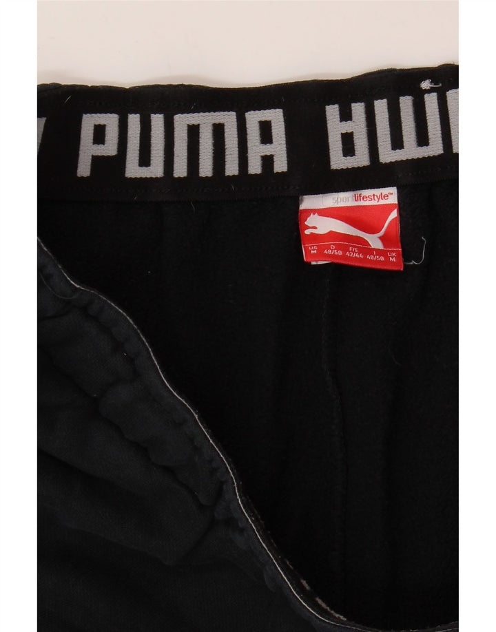 Męskie spodnie dresowe PUMA z grafiką, średnia czerń