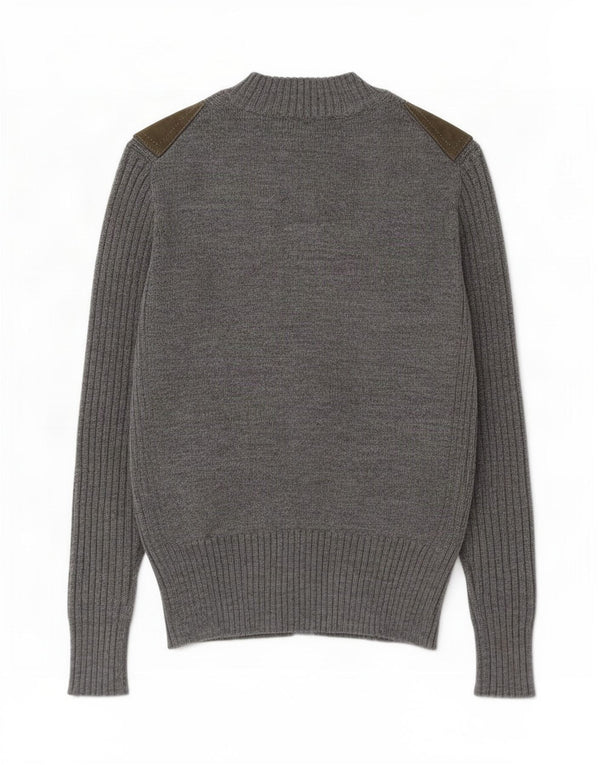 Sweter damski w stylu vintage, UK 12, średni szary, blok kolorów