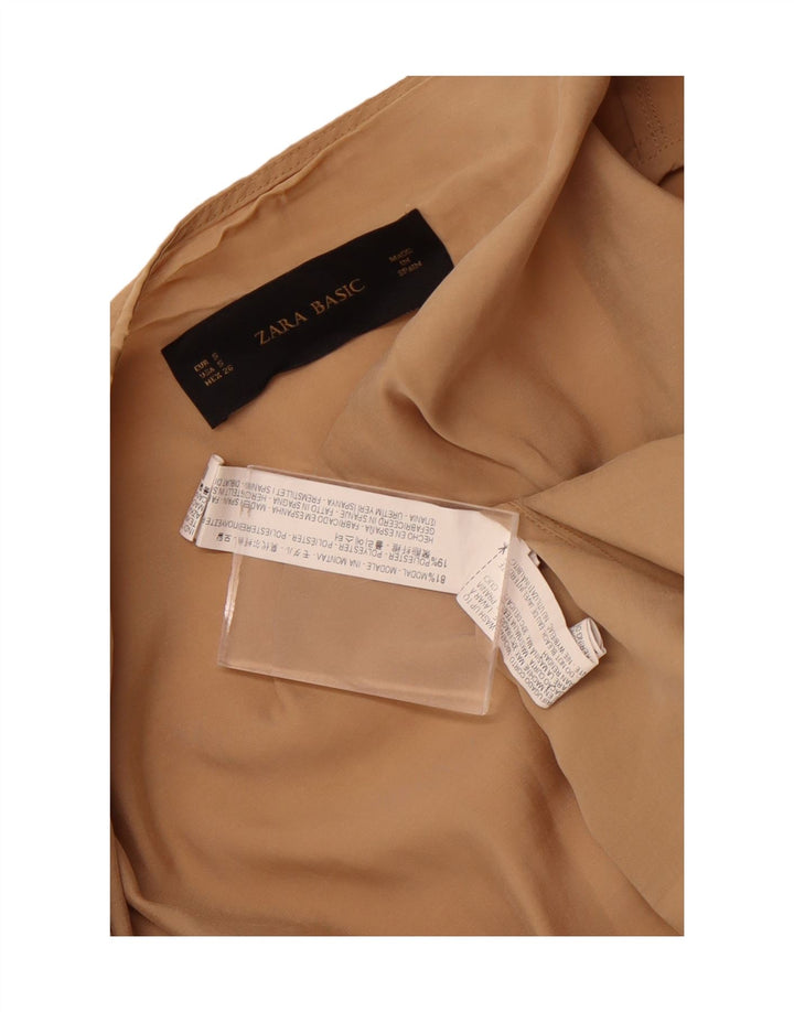 Płaszcz damski Zara UK 10 Small Beżowy Modal