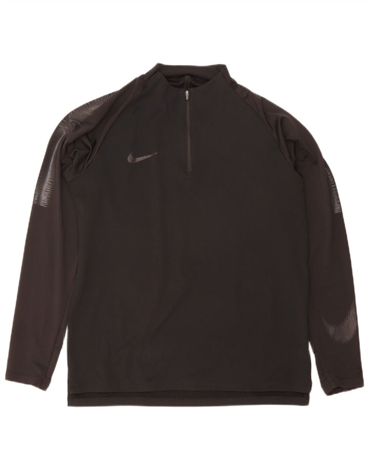 Męski dres Nike Dri Fit Graphic Pullover Top w kolorze średniej czerni