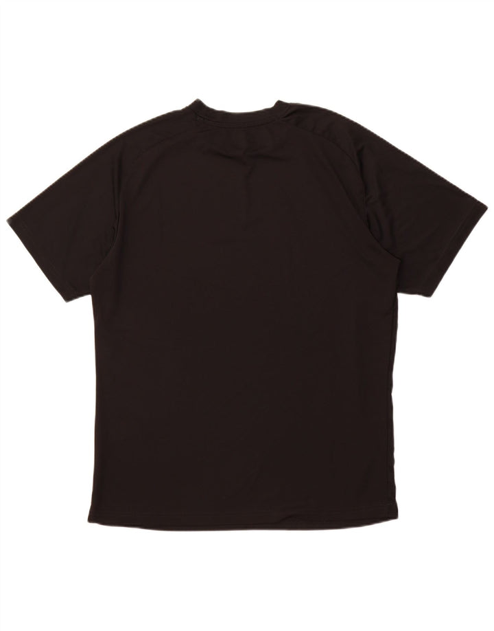 Męski T-shirt z grafiką PUMA, duży, czarny, poliestrowy, sportowy