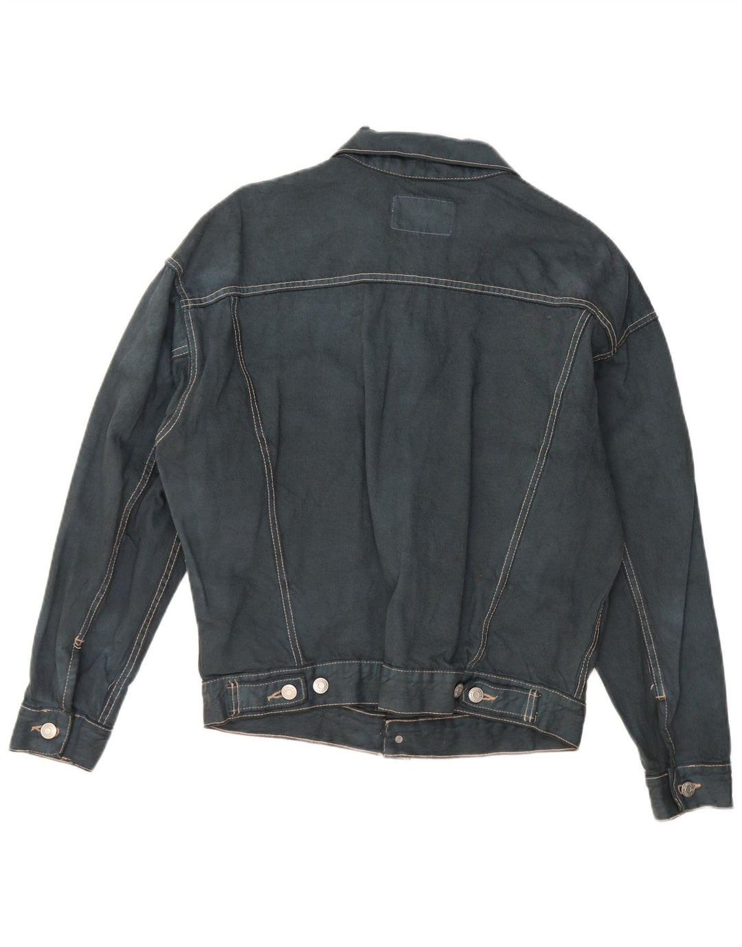 Męska kurtka dżinsowa ZARA UK 38, średnia, granatowa, bawełniana