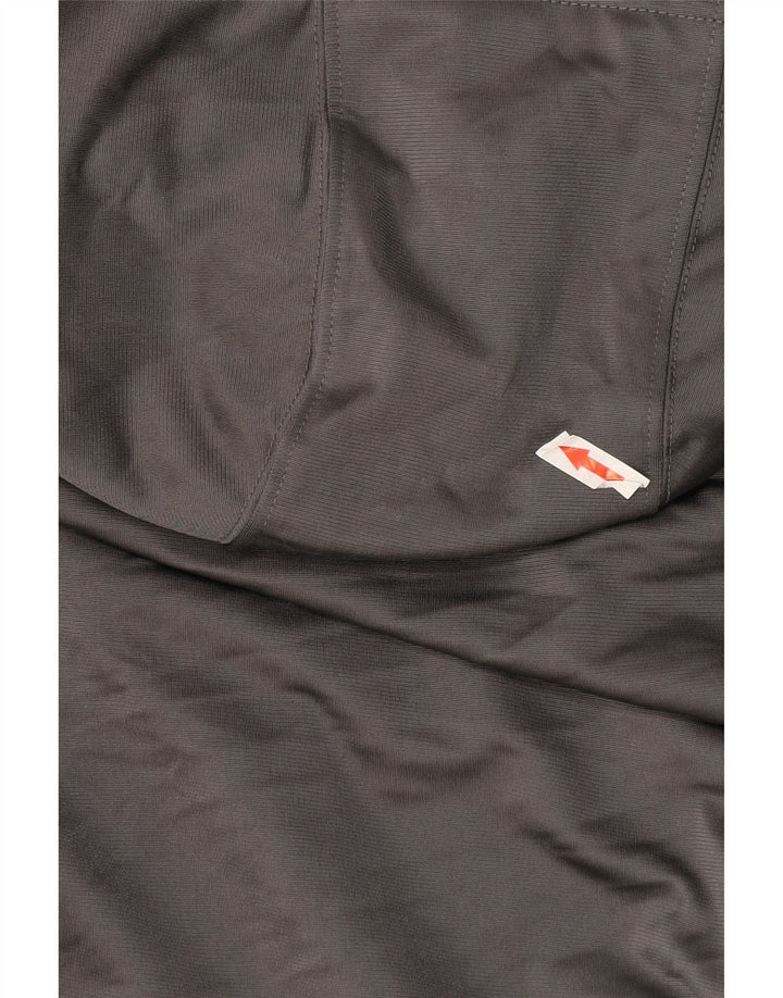Męska bluza z kapturem Adidas, mała, szara, z blokami kolorów, poliester