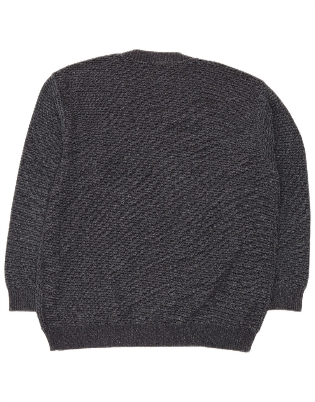 Męski sweter VINTAGE z dekoltem w kształcie litery V IT 50, średnioszary, geometryczny