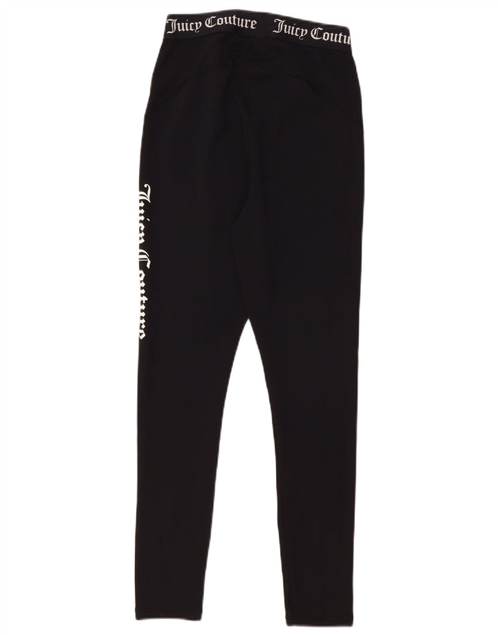 Damskie legginsy z grafiką Juicy Couture UK 12, średni czarny poliester