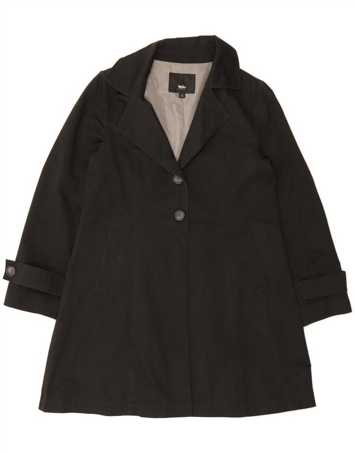 MOSSIMO Womens Overcoat UK 16 Large Black Cotton Vintage Mossimo and Second-Hand Mossimo from Messina Hembry 