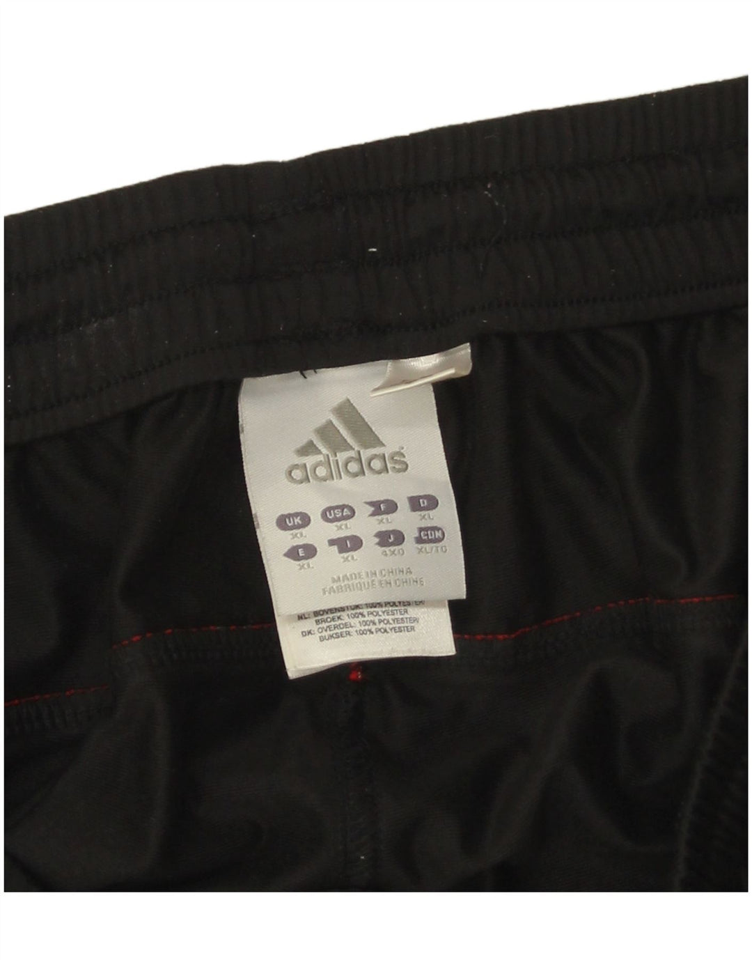 Męskie spodnie dresowe Adidas XL, czarne, poliestrowe