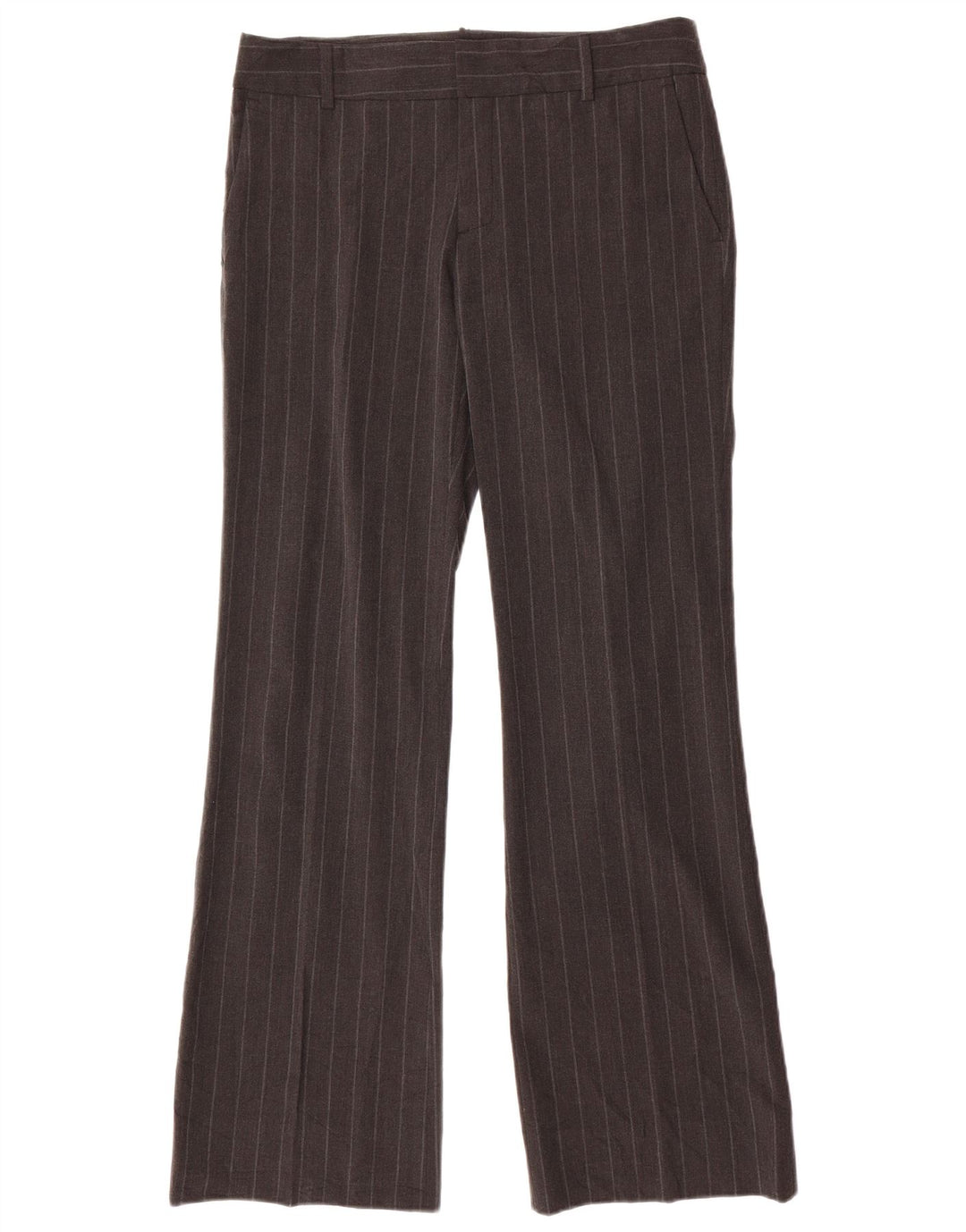 Damskie spodnie Chino Bootcut Zara EU 40 Medium W30 L32 Szare prążki