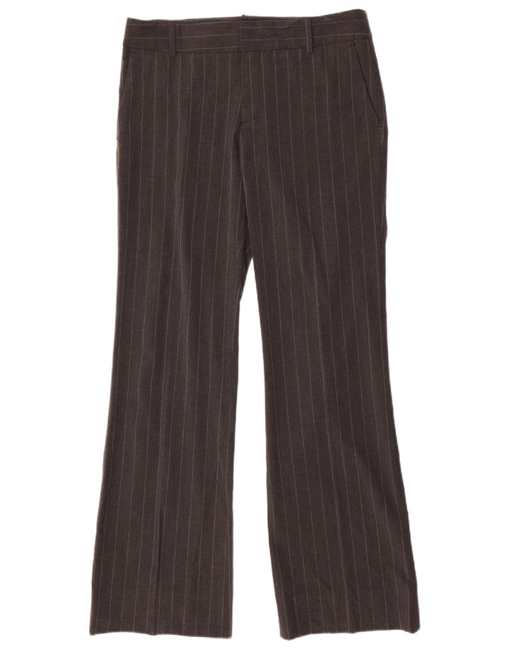 Damskie spodnie Chino Bootcut Zara EU 40 Medium W30 L32 Szare prążki
