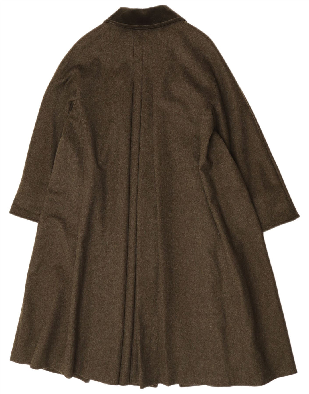 Damski płaszcz oversize Merlet IT 42 Średni khaki z dziewiczej wełny