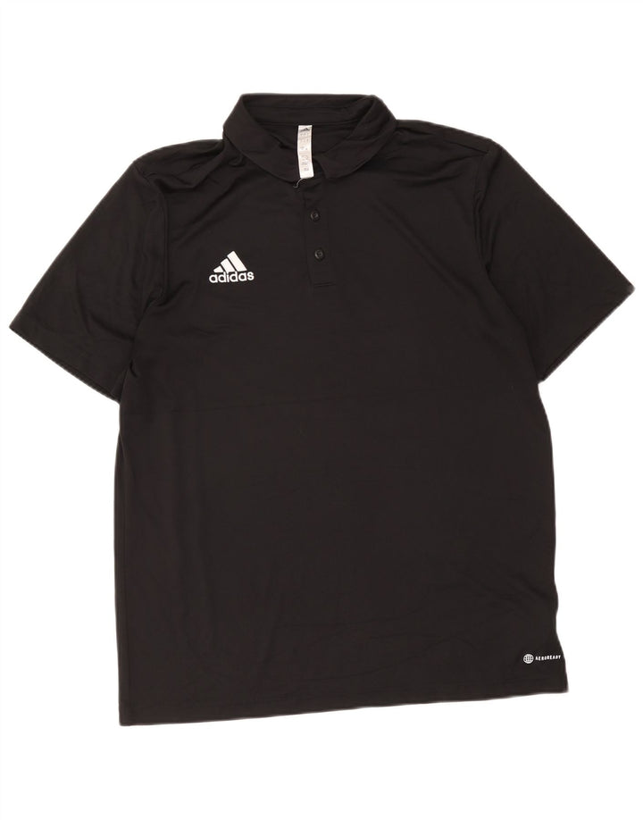 Męska koszulka polo Adidas Aeroready, duża, czarna, z poliestru