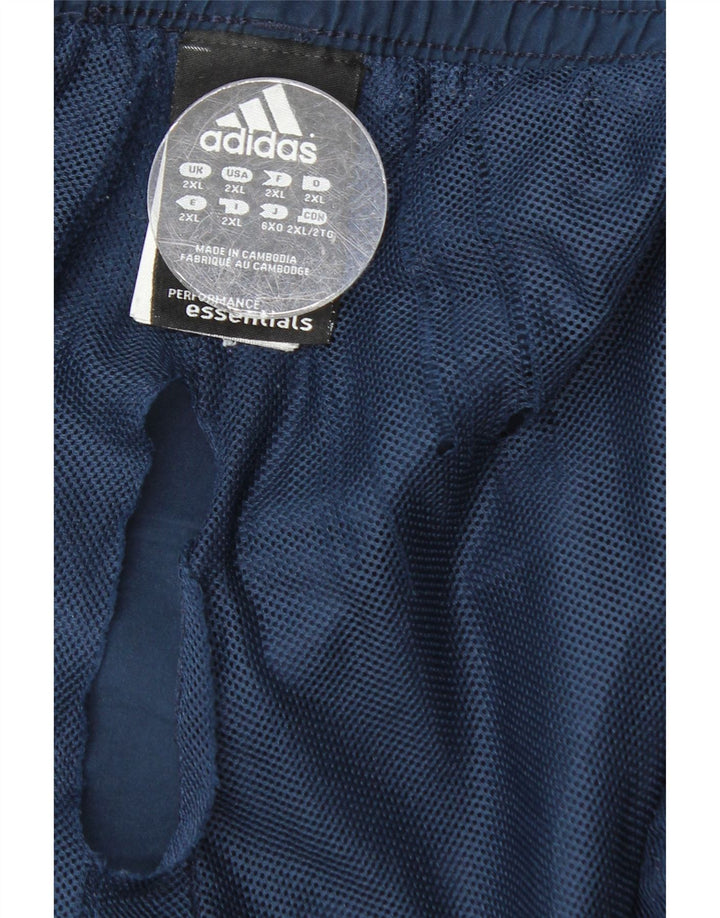 Męskie spodenki sportowe Adidas 2XL granatowe, poliestrowe