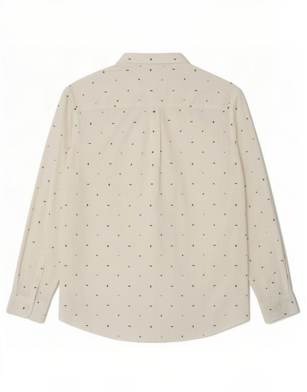 Męska koszula slim fit Tommy Hilfiger 2XL z białej bawełny w cętki